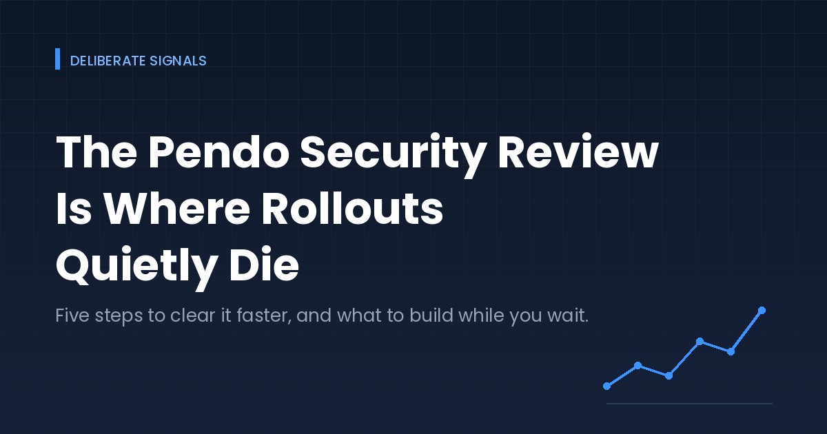 The Pendo Security Review Is Where Rollouts Quietly Die